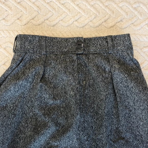 VTG CAROLINE ROHMER Paris Tweed Wool SKIRT Size XS Made in France - Picture 3 of 10